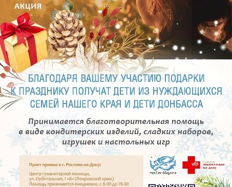 В Ростовской епархии проходит благотворительная акция «Дари радость на Рождество!»